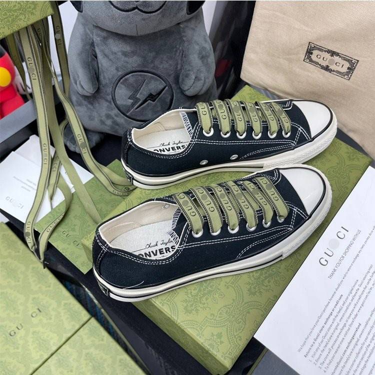 【グッチ】×【CONVERSE】高品質 メンズ レディース  スニーカー  