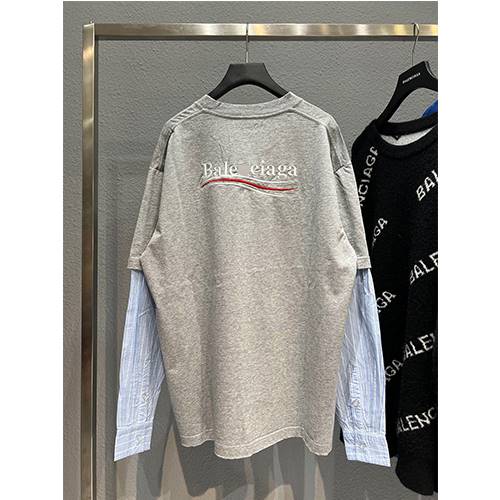 バレンシアガ コピー  メンズ レディース 長袖Tシャツ