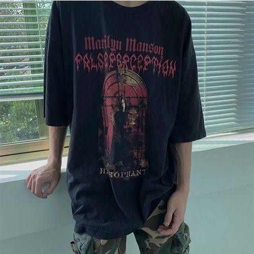 【MANSEN】メンズ レディース 半袖Tシャツ  