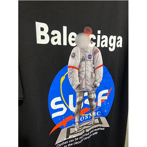 【バレンシアガ】×【NASA】メンズ レディース 半袖Tシャツ 