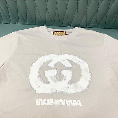 【バレンシアガ】×【グッチ】メンズ レディース 半袖Tシャツ 