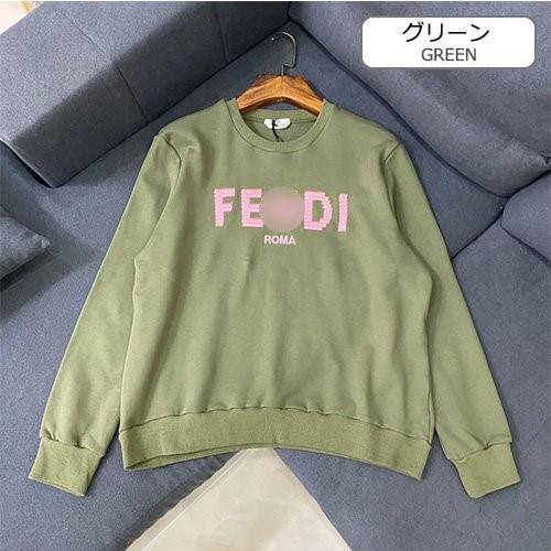 【フェンディ】メンズ レディース 長袖　スウェットTシャツ 