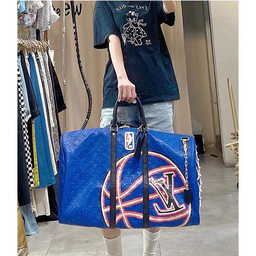 ルイヴィトン偽物 × NBA  旅行バック　2WAYバック  レディース メンズ  M21105 KEEPALL BANDOULIERE 55