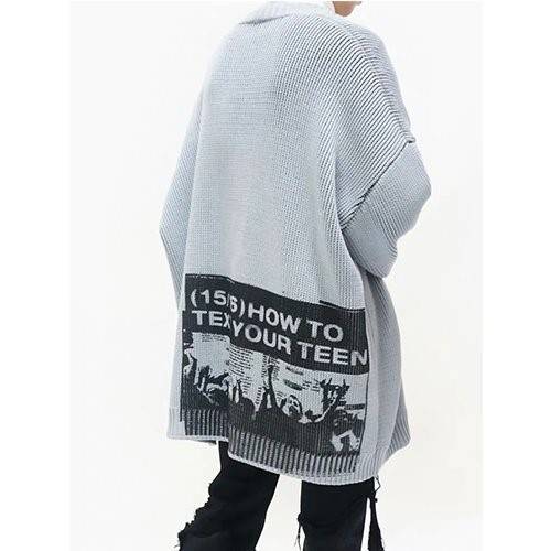 【RAF SIMONS】メンズ レディース ニットカーディガン 