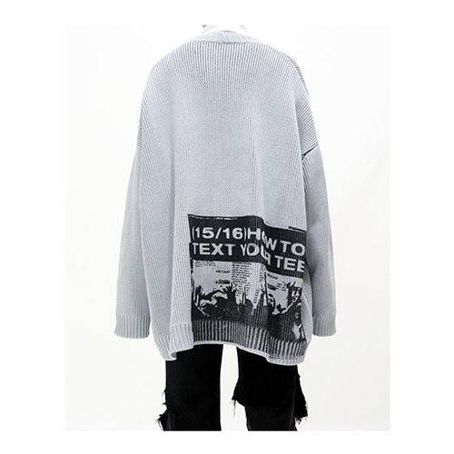 【RAF SIMONS】メンズ レディース ニットカーディガン 