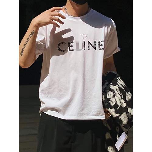 【セリーヌ】メンズ レディース 半袖Tシャツ 