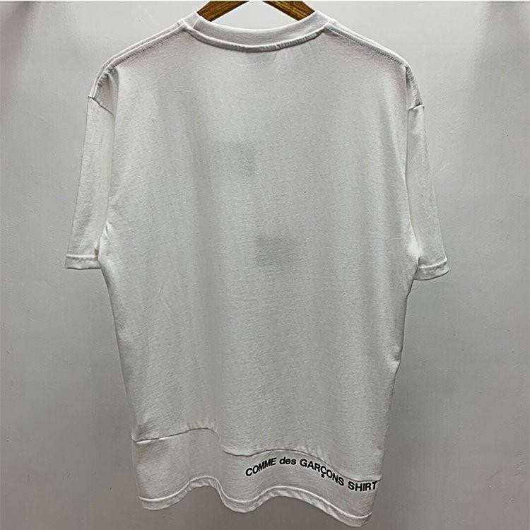 【シュプリ*ム S*PREME】x【 Comme des Garçons】 SHIRT Split Box Logo Tee 高品質メンズ レディース 半袖Tシャツ