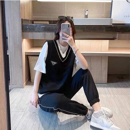 【プラダ】メンズ レディース 半袖Tシャツ 