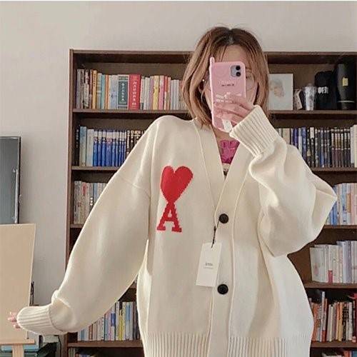 【AMI】メンズ レディース ニットカーディガン 