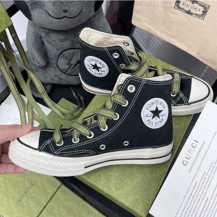 【グッチ】×【CONVERSE】高品質 メンズ レディース  スニーカー  