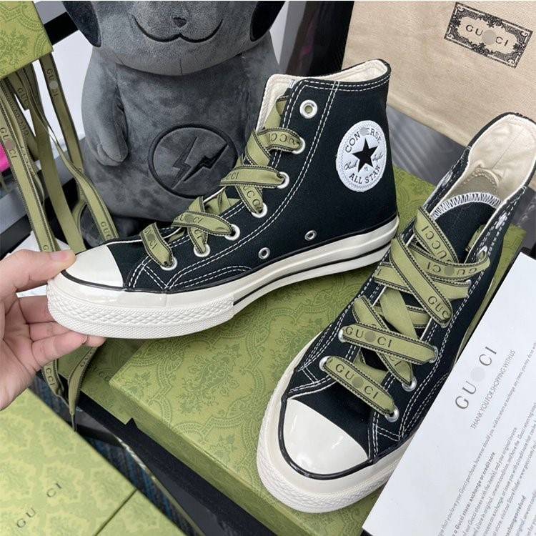 【グッチ】×【CONVERSE】高品質 メンズ レディース  スニーカー  