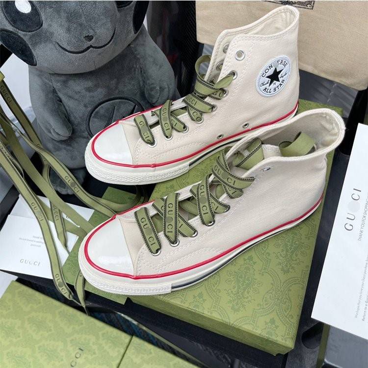 【グッチ】×【CONVERSE】高品質 メンズ レディース  スニーカー  