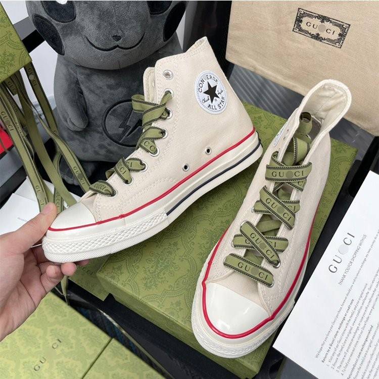 【グッチ】×【CONVERSE】高品質 メンズ レディース  スニーカー  