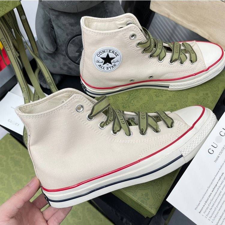 【グッチ】×【CONVERSE】高品質 メンズ レディース  スニーカー  