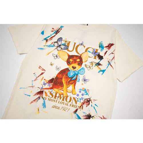 【グッチ】メンズ レディース 半袖Tシャツ 