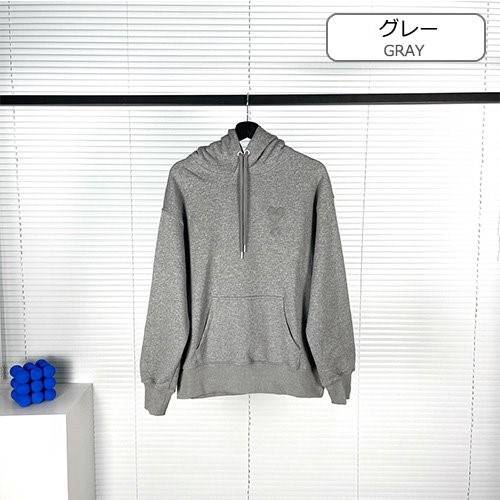 【AMI】メンズファッション フード Tシャツ パーカー    