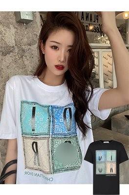【ディオール】メンズ レディース 半袖Tシャツ  