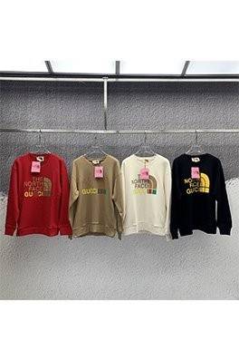 【グッチ】×【ノースフェイス 】メンズ レディース 長袖　スウェットTシャツ   