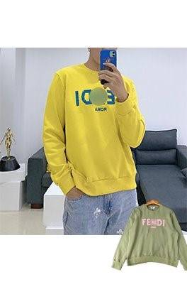 【フェンディ】メンズ レディース 長袖　スウェットTシャツ 