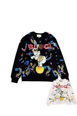 【グッチ】メンズ レディース 長袖　スウェットTシャツ  