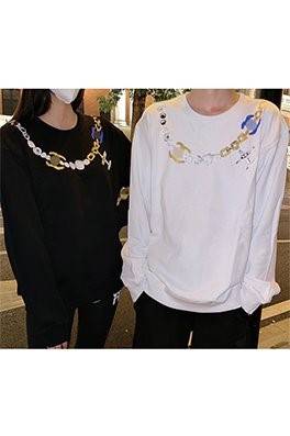 【C-BRAND】メンズ レディース 長袖　スウェットTシャツ  