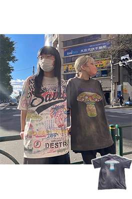 セント マイケル偽物 × TAKASHI MURAKAMI メンズ レディース 半袖Tシャツ