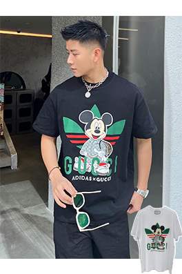 【グッチ】×【アディダス】メンズ レディース 半袖Tシャツ