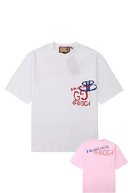 【グッチ】×【バレンシアガ】メンズ レディース 半袖Tシャツ 