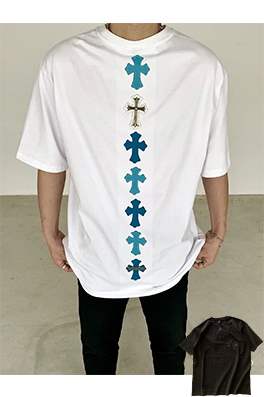 クロムハーツ偽物 メンズ レディース 半袖Tシャツ