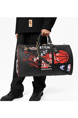 ルイヴィトン偽物×【NBA】M58516 Keepall Bandouliere 55 高品質 旅行バック　2WAYバック  レディース メンズ