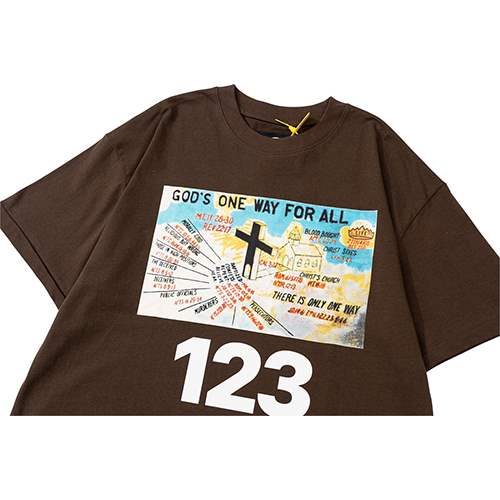 アルアルアル123 × フィアオブゴッド  メンズ レディース 半袖Tシャツ