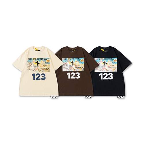 アルアルアル123 × フィアオブゴッド  メンズ レディース 半袖Tシャツ