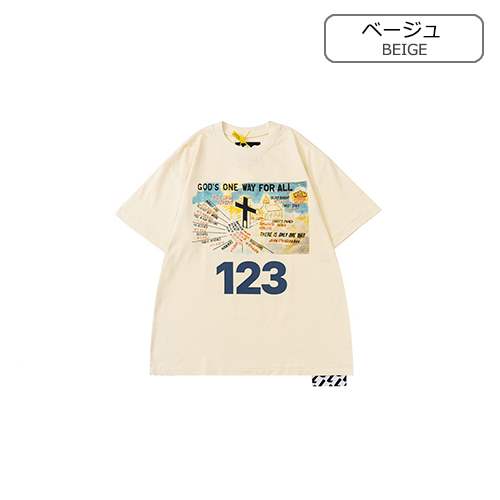 アルアルアル123 × フィアオブゴッド  メンズ レディース 半袖Tシャツ