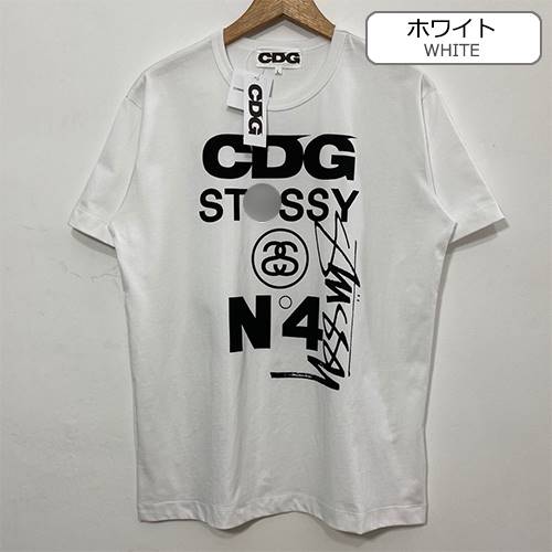 コムデギャルソンコピー×ステューシーメンズ レディース 半袖Tシャツ