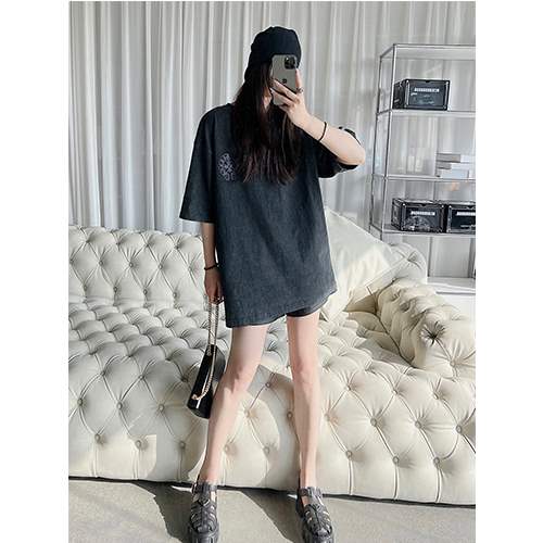 クロムハーツ偽物メンズ レディース 半袖Tシャツ