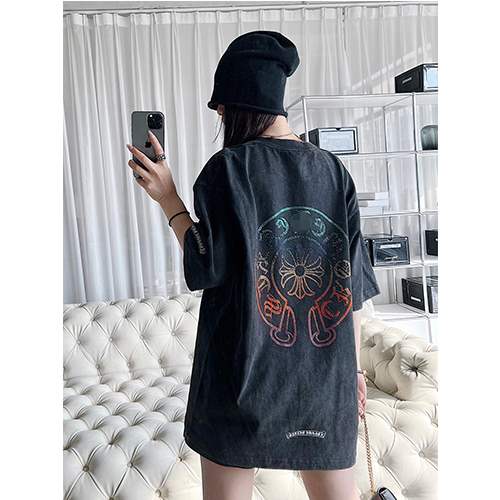 クロムハーツ偽物メンズ レディース 半袖Tシャツ