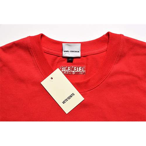 【ヴェトモン】メンズ レディース 半袖Tシャツ 