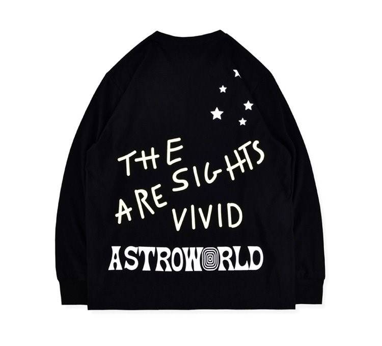 【Travis Scott Astroworld】メンズ レディース 長袖 Tシャツ 