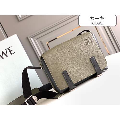 ロエベ偽物military messenger  ショルダー バック
