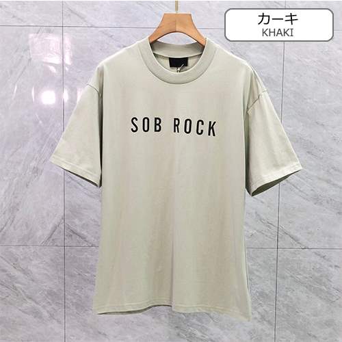 【フィアオブゴッド】×【SOB ROCK】メンズ レディース 半袖Tシャツ 