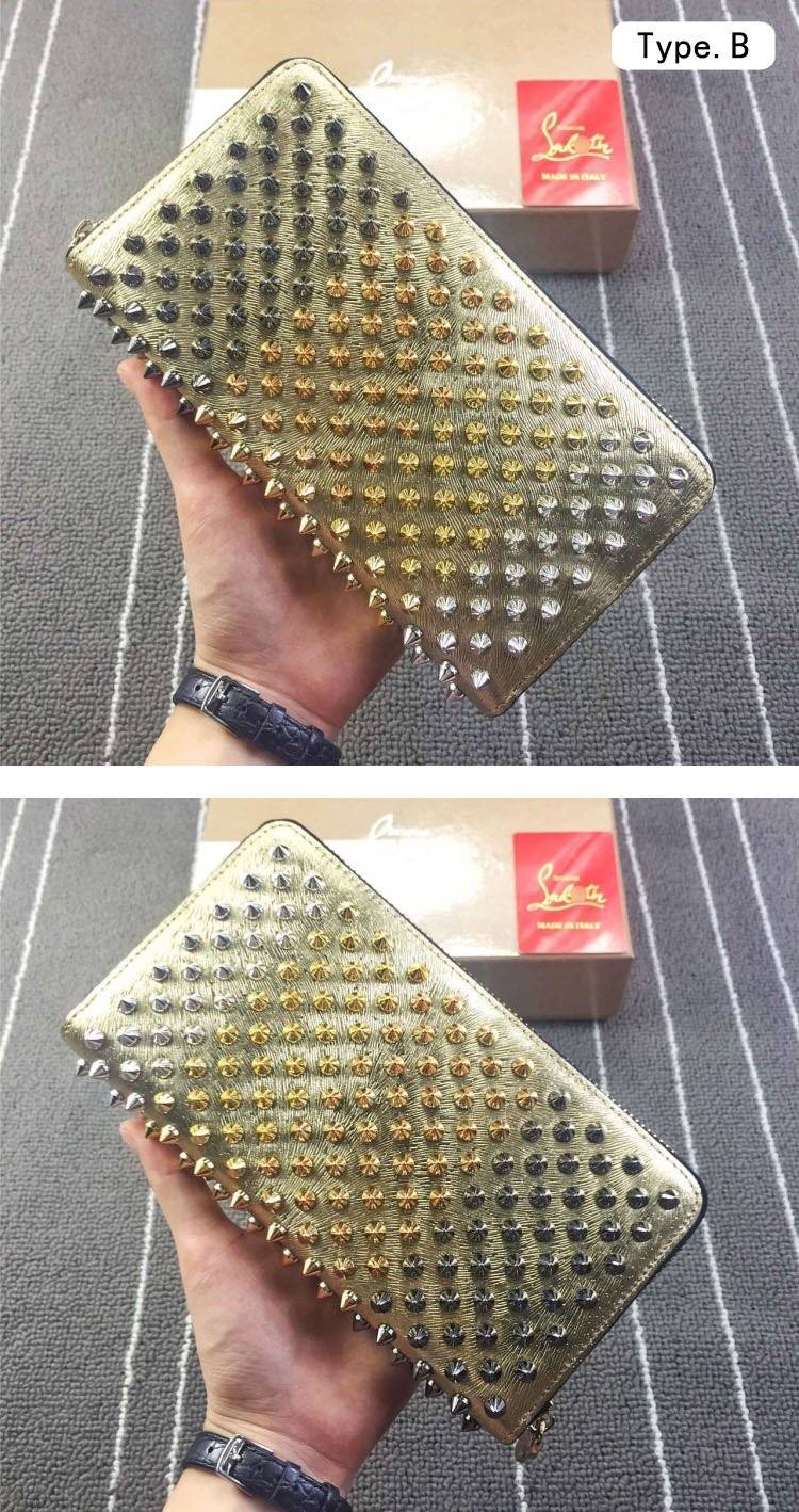 クリスチャンルブタンスーパーコピー 高品質 ファスナ付き  長財布
