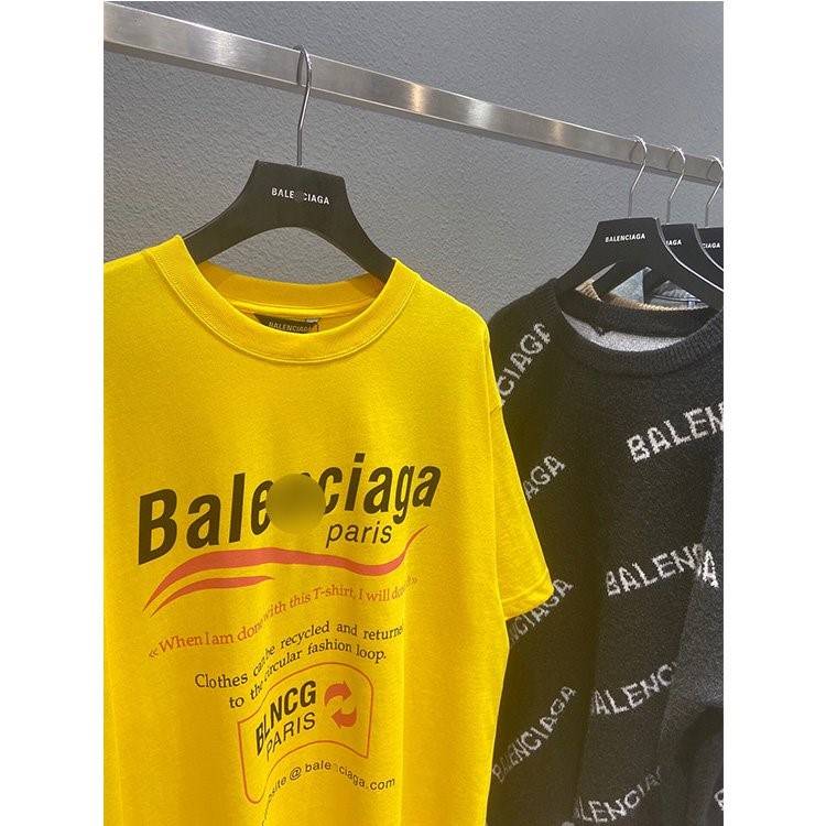 【バレンシアガ】 メンズ レディース 半袖Tシャツ   