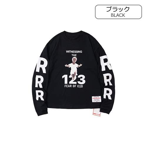 アルアルアル123 偽物× フィアオブゴッド メンズ レディース 長袖Tシャツ