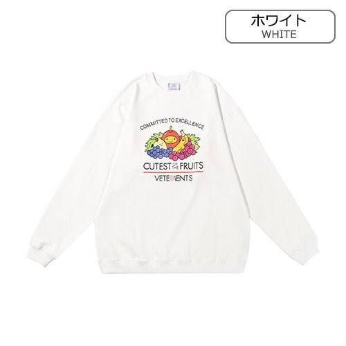 【ヴェトモン】メンズ レディース 長袖　スウェットTシャツ  