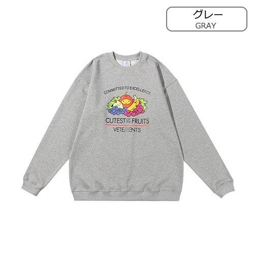 【ヴェトモン】メンズ レディース 長袖　スウェットTシャツ  