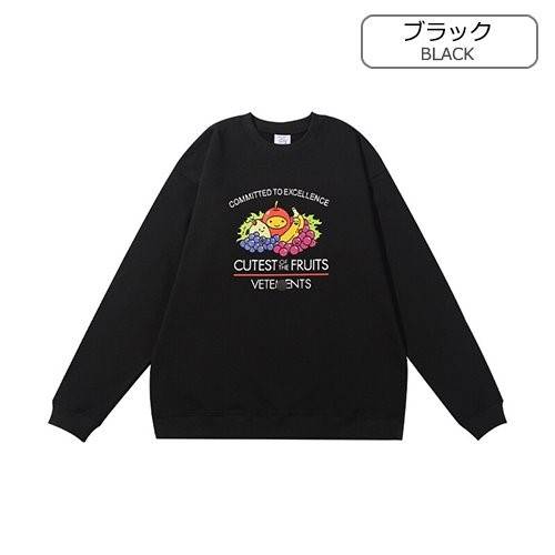 【ヴェトモン】メンズ レディース 長袖　スウェットTシャツ  