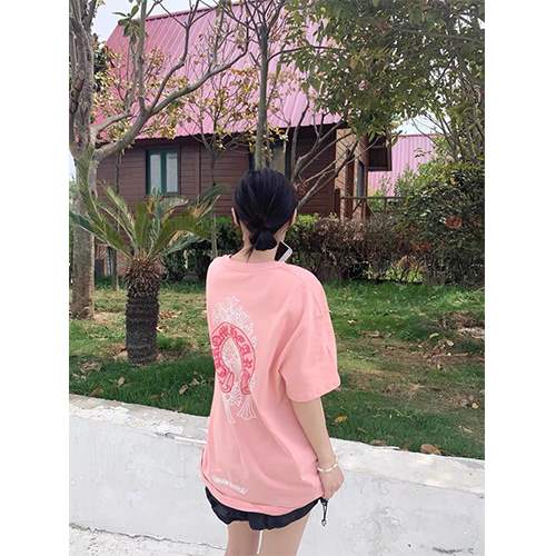 クロムハーツ メンズ レディース 半袖Tシャツ