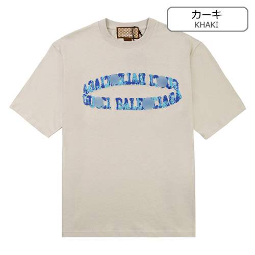 【グッチ】×【バレンシアガ】メンズ レディース 半袖Tシャツ 