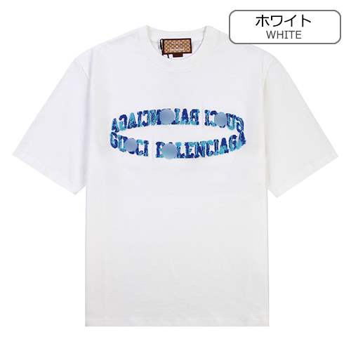 【グッチ】×【バレンシアガ】メンズ レディース 半袖Tシャツ 