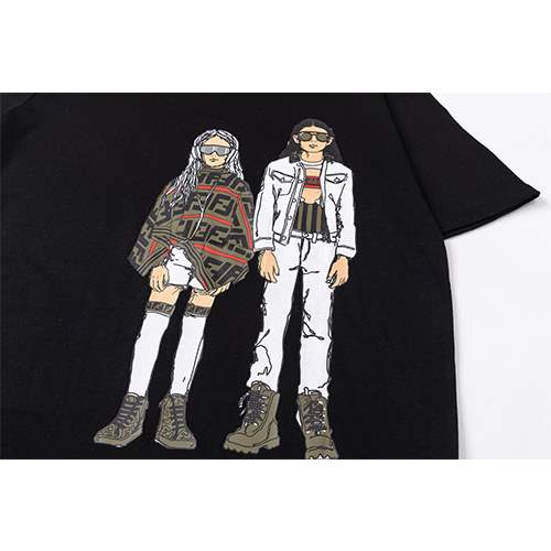【フェンディ】メンズ レディース 半袖Tシャツ 
